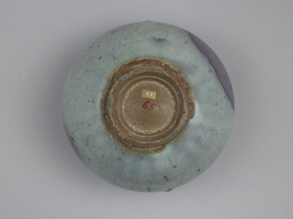 图片[2]-Jun Kiln Sky Blue Glaze Purple Red Spot Double System Pot-China Archive